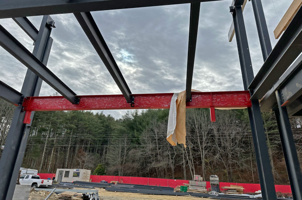 Valle Crucis Elementary School - Steel framework construction