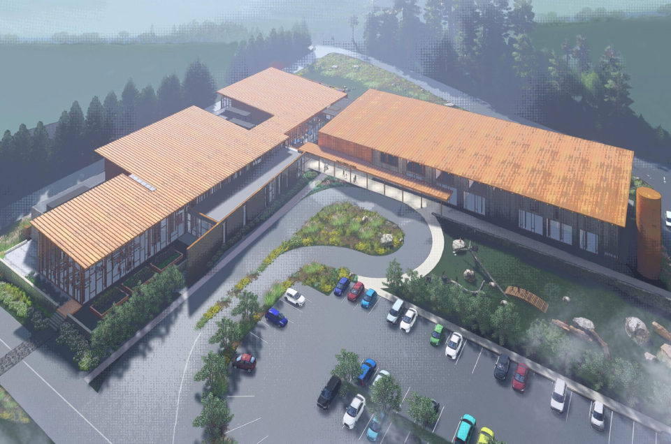 Valle Crucis Elementary School - Aerial view from parking lot