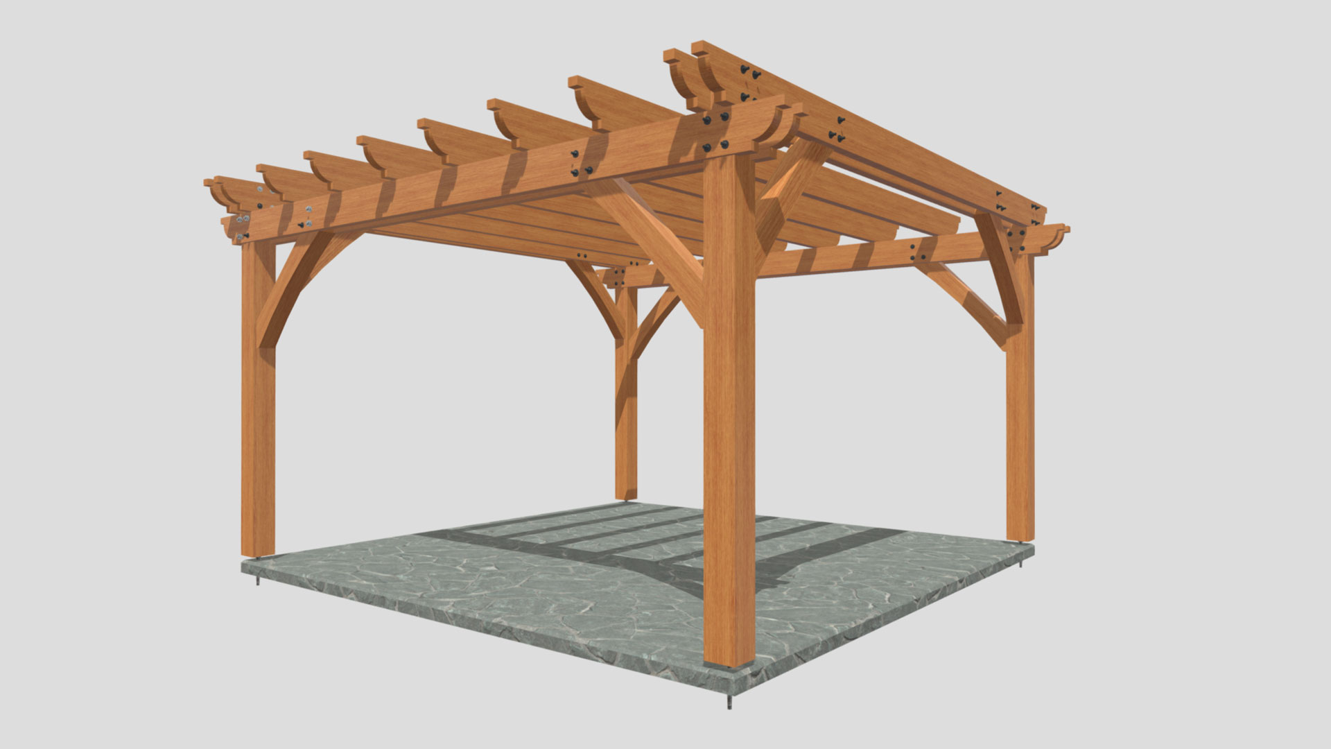 Pergola Pavilion Kit - Western Cedar
